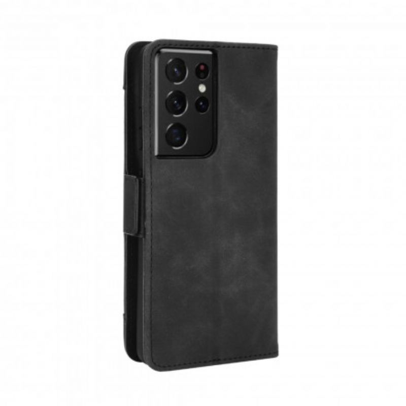 Flip Cover Samsung Galaxy S21 Ultra 5G Førsteklasses Multikort