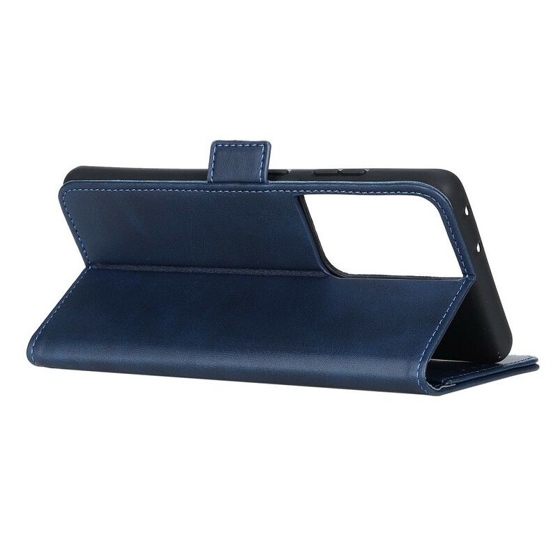 Flip Cover Samsung Galaxy S21 Ultra 5G Læder Cover Dobbeltklap