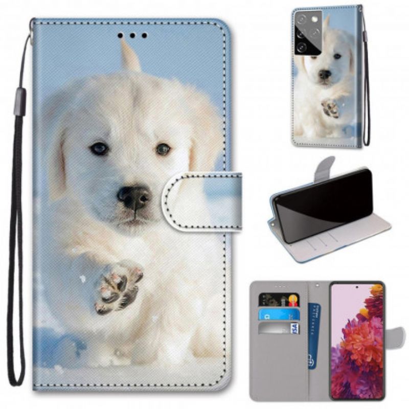 Flip Cover Samsung Galaxy S21 Ultra 5G Sød Hund