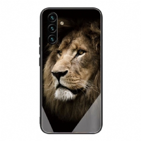 Cover Samsung Galaxy A13 5G Løvehoved Hærdet Glas