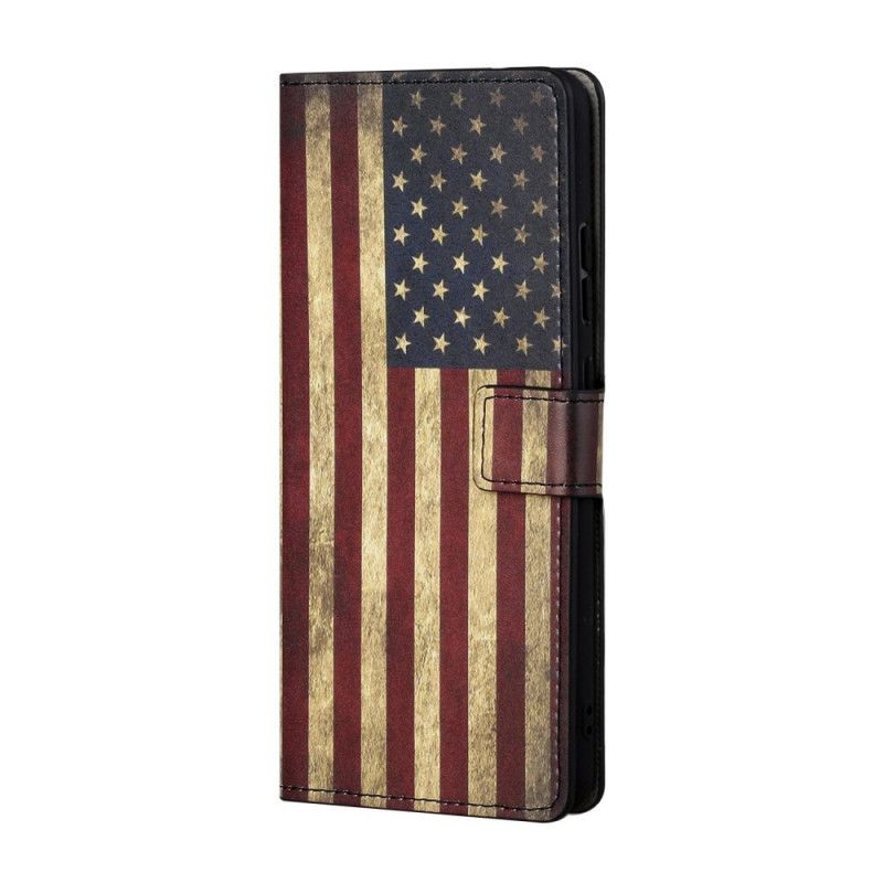 Flip Cover Samsung Galaxy A13 5G Amerikansk Flag