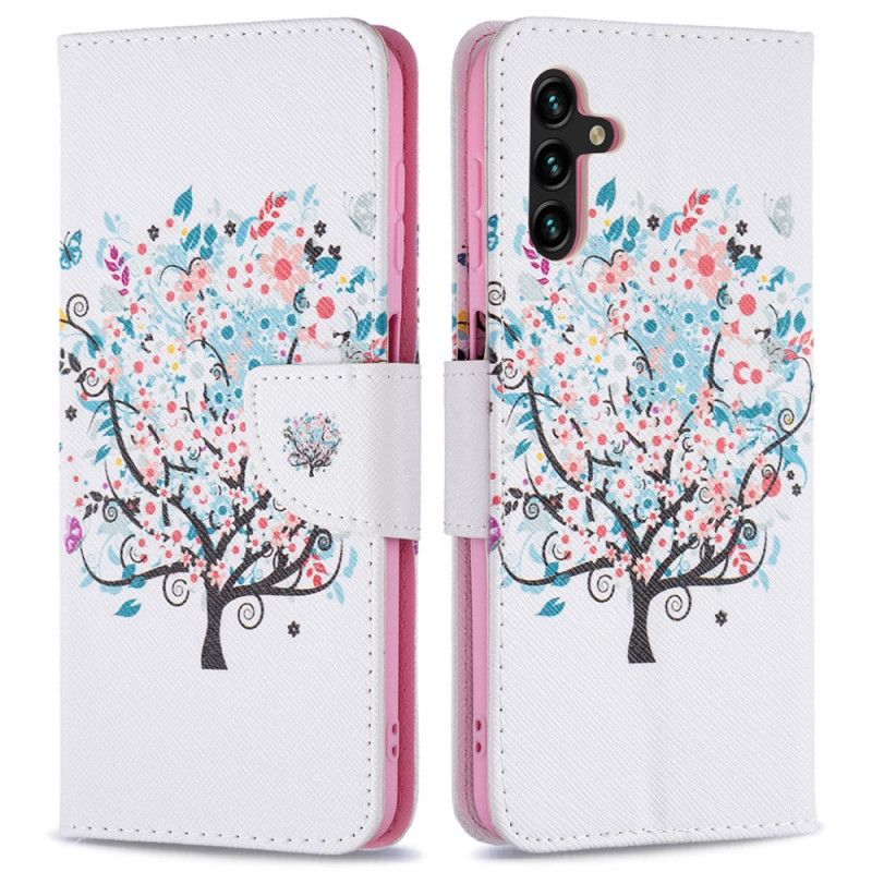 Flip Cover Samsung Galaxy A13 5G Blomstret Træ