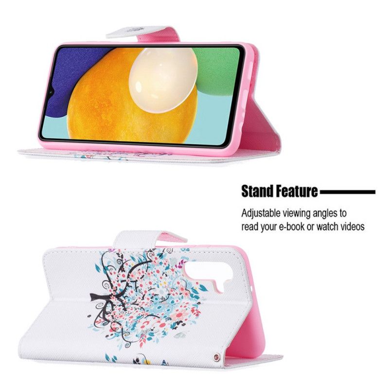 Flip Cover Samsung Galaxy A13 5G Blomstret Træ