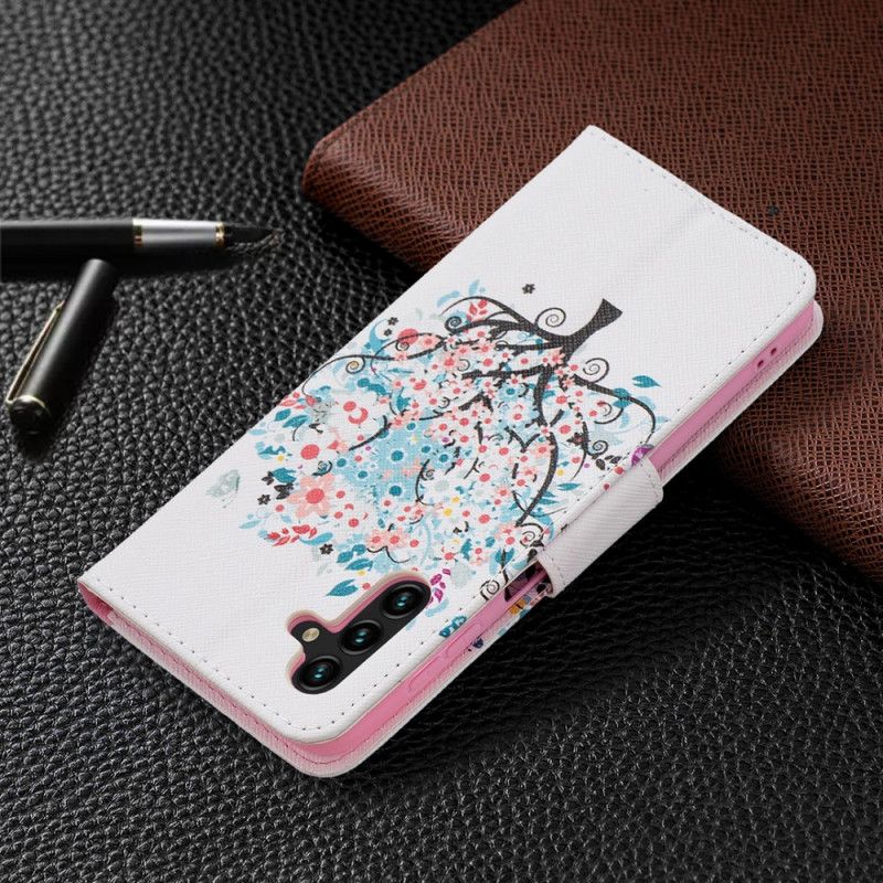 Flip Cover Samsung Galaxy A13 5G Blomstret Træ