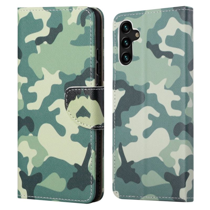 Flip Cover Samsung Galaxy A13 5G Militær Camouflage