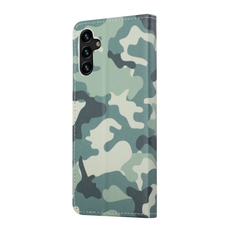 Flip Cover Samsung Galaxy A13 5G Militær Camouflage