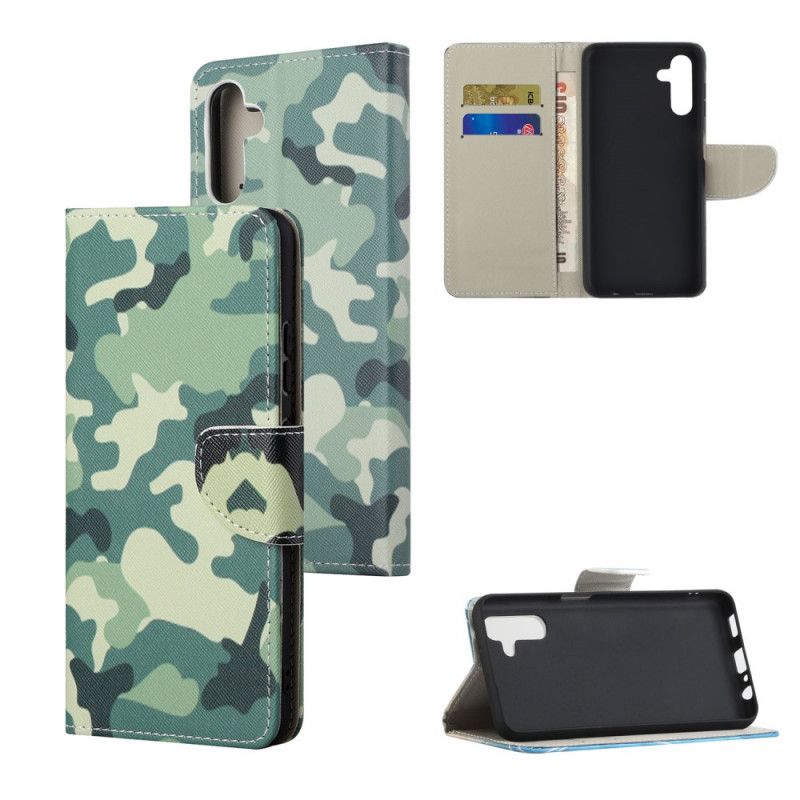 Flip Cover Samsung Galaxy A13 5G Militær Camouflage