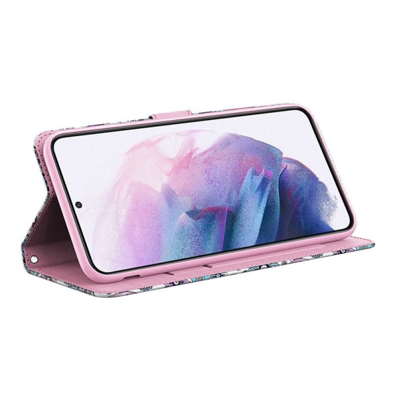 Flip Cover Samsung Galaxy A13 5G Pink Træ