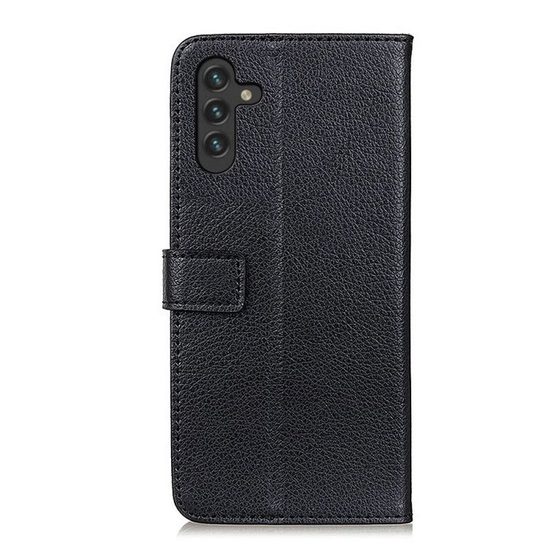 Flip Cover Samsung Galaxy A13 5G Premium Litchi Imiteret Læder