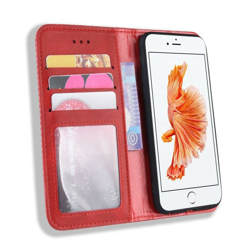 Cover iPhone 6 / 6S Flip Cover Vintage Stiliseret Lædereffekt