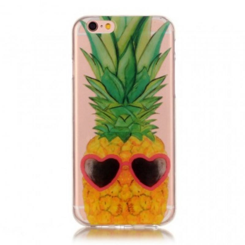 Cover iPhone 6 / 6S Transparent Inkognito Ananas
