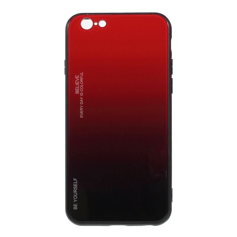 Cover iPhone 6 / 6S Vær Dig Selv Hærdet Glas