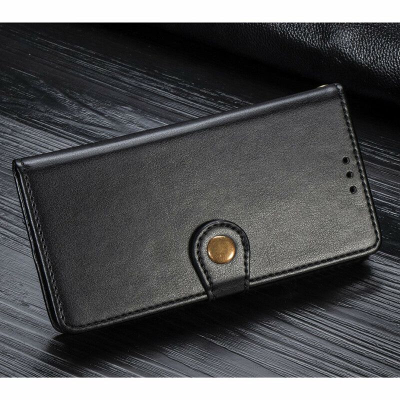 Flip Cover iPhone 6 / 6S Imiteret Læder Og Vintage Lås