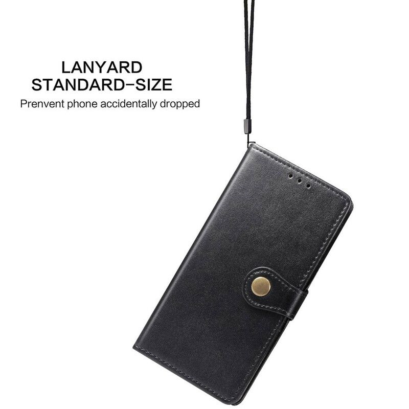 Flip Cover iPhone 6 / 6S Imiteret Læder Og Vintage Lås