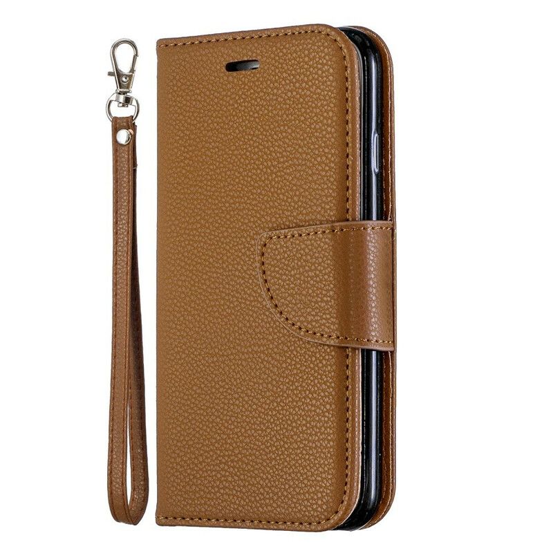 Flip Cover iPhone 6 / 6S Med Snor Farverig Litchi-lædereffektrem