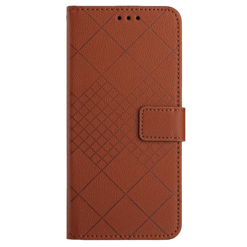 Læder Cover Oneplus 12r Strappy Diamanter