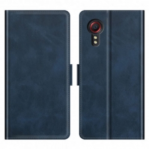 Flip Cover Samsung Galaxy XCover 5 Imiteret Læderdesign
