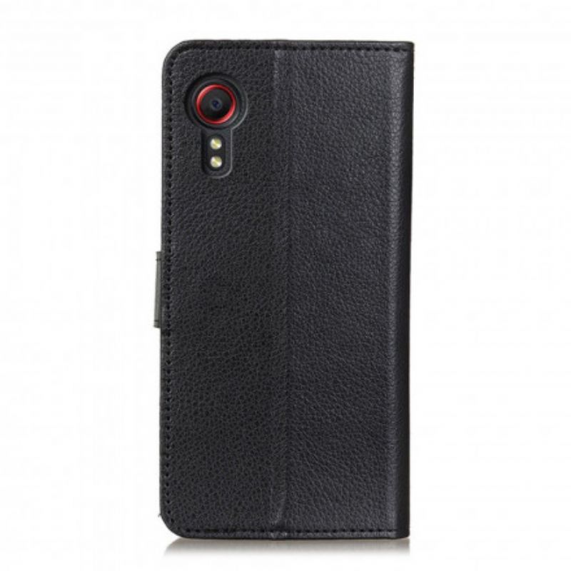 Flip Cover Samsung Galaxy XCover 5 Traditionelt Kunstlæder