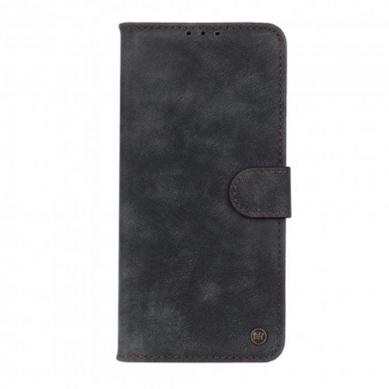 Læder Cover Samsung Galaxy XCover 5 Vintage Læder Stil Nitte