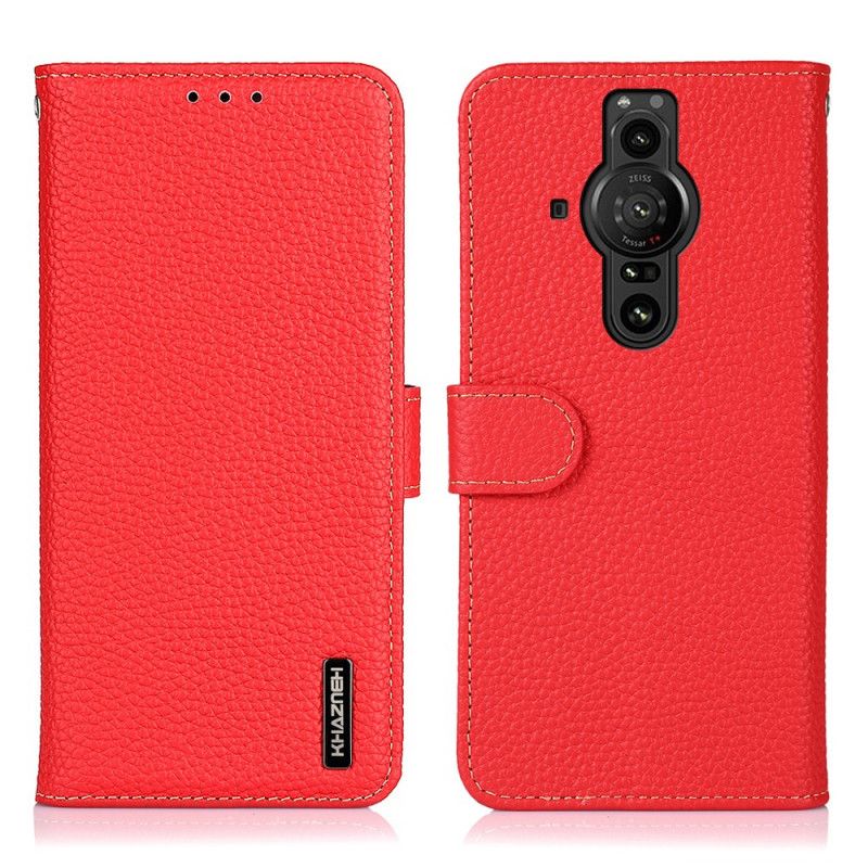 Flip Cover Sony Xperia Pro-I Khazneh Litchi-læder