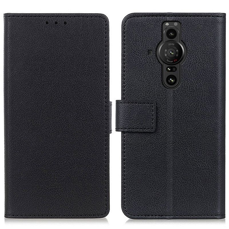 Flip Cover Sony Xperia Pro-I Klassisk Lædereffekt