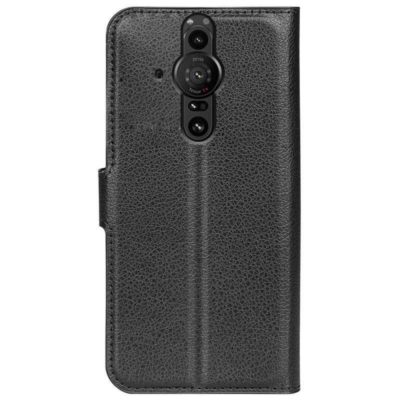 Flip Cover Sony Xperia Pro-I Klassisk Litchieffekt