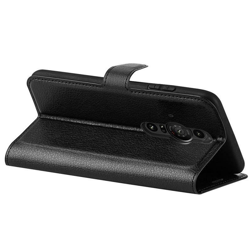 Flip Cover Sony Xperia Pro-I Klassisk Litchieffekt