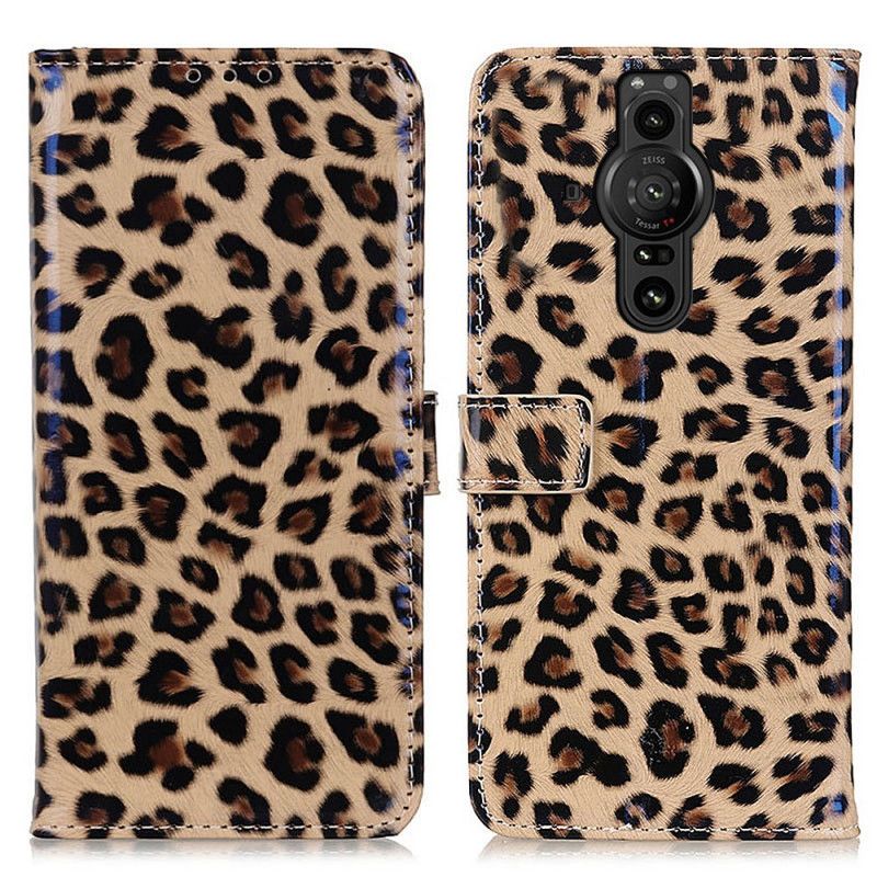 Flip Cover Sony Xperia Pro-I Leopard