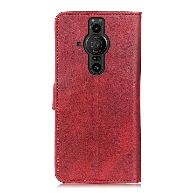 Flip Cover Sony Xperia Pro-I Retro Mat Lædereffekt