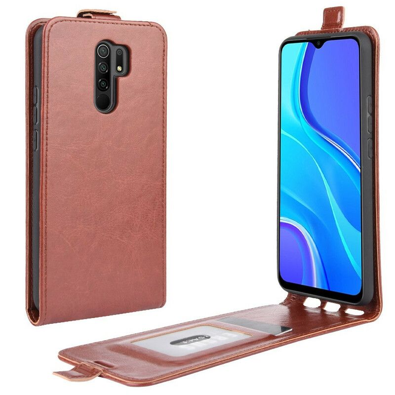 Flip Cover Xiaomi Redmi 9 Læder Cover Foldbar Lædereffekt