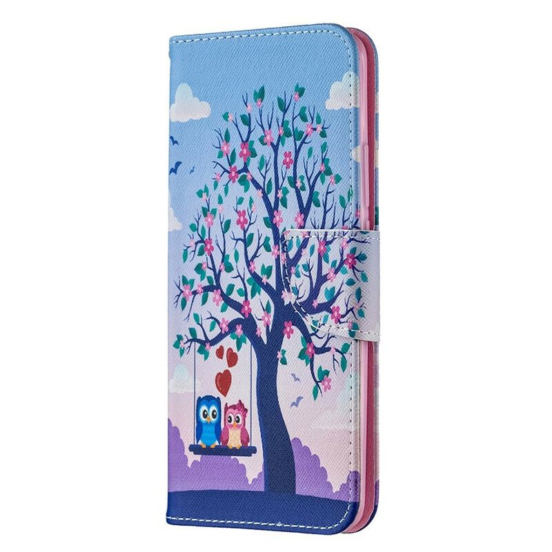 Flip Cover Xiaomi Redmi 9 Ugler På Gyngen