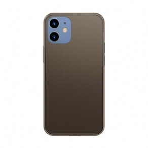Cover iPhone 12 Mini Silicone Med Baseus Hærdet Glas