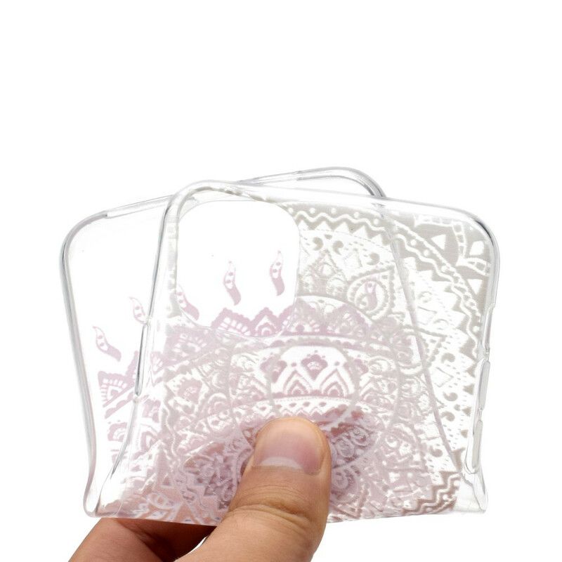 Cover iPhone 12 Mini Transparent Farvet Mandala