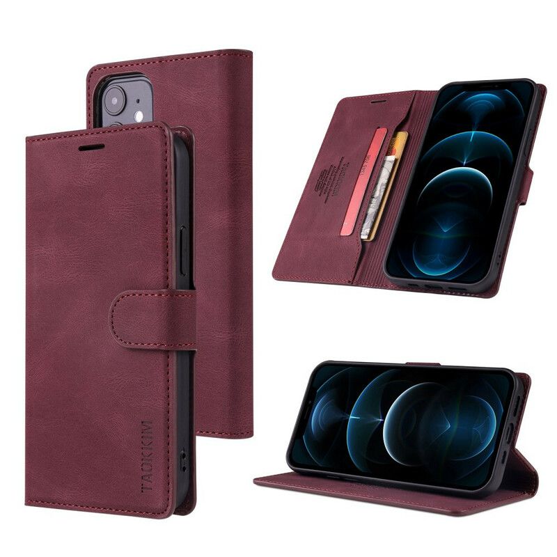 Flip Cover iPhone 12 Mini Taokkim Læderstil