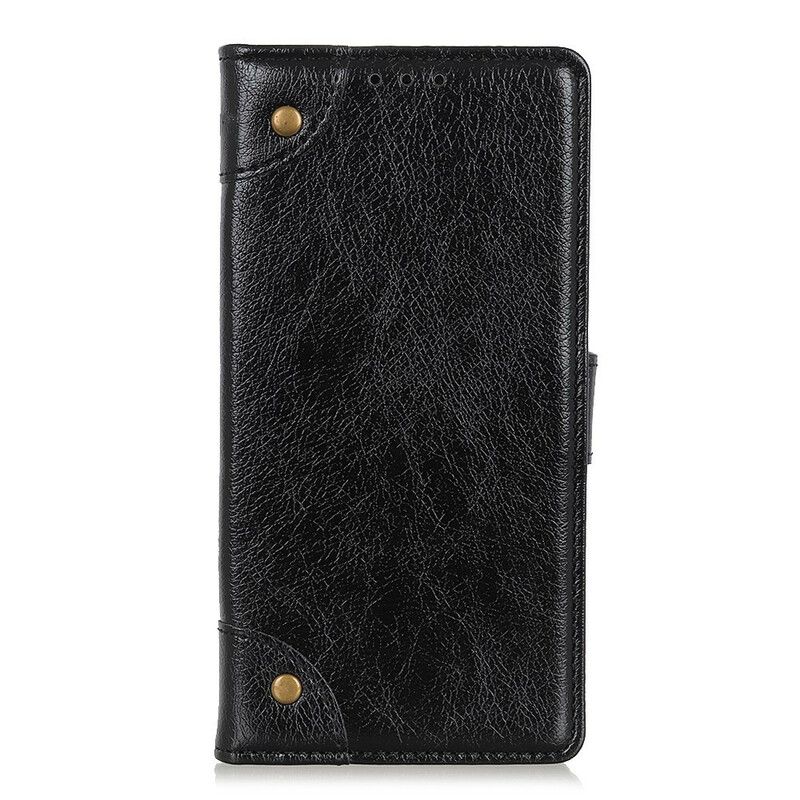Flip Cover iPhone 12 Mini Vintage Nitter Nappa Læderstil