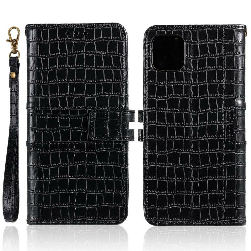 Læder Cover iPhone 12 Mini Jeg Elsker Krokodille