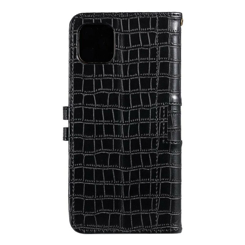 Læder Cover iPhone 12 Mini Jeg Elsker Krokodille