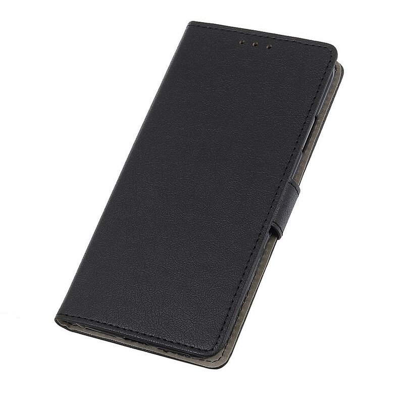 Læder Cover iPhone 12 Mini Klassisk Lædereffekt