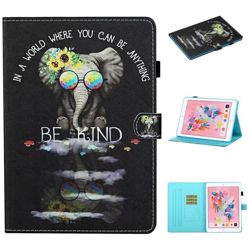 Flip Cover iPad 10.2" (2020) (2019) / Air 10.5" / Pro 10.5" Elefant Vær Venlig