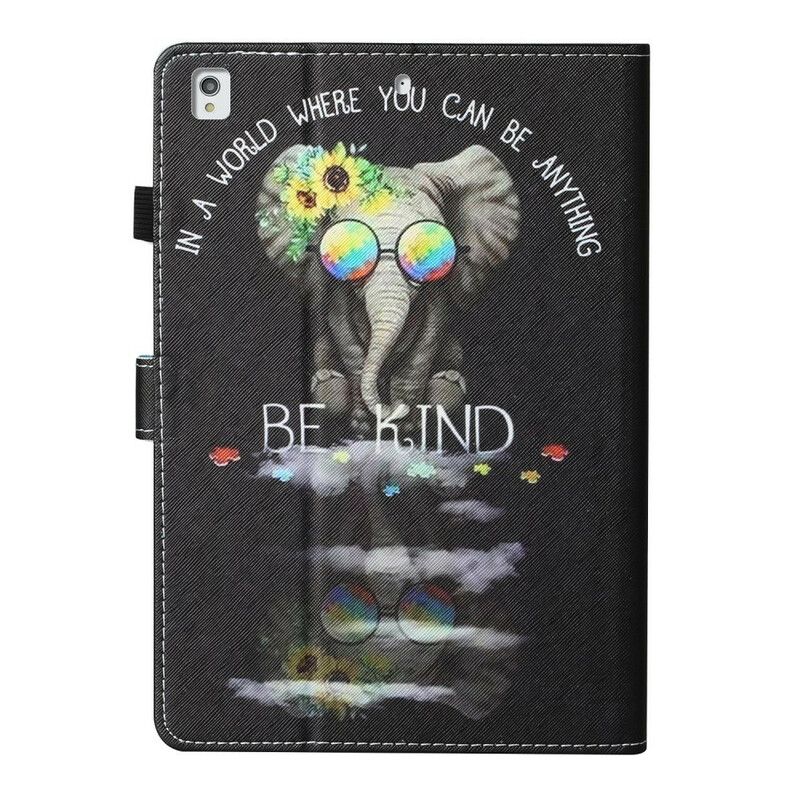 Flip Cover iPad 10.2" (2020) (2019) / Air 10.5" / Pro 10.5" Elefant Vær Venlig