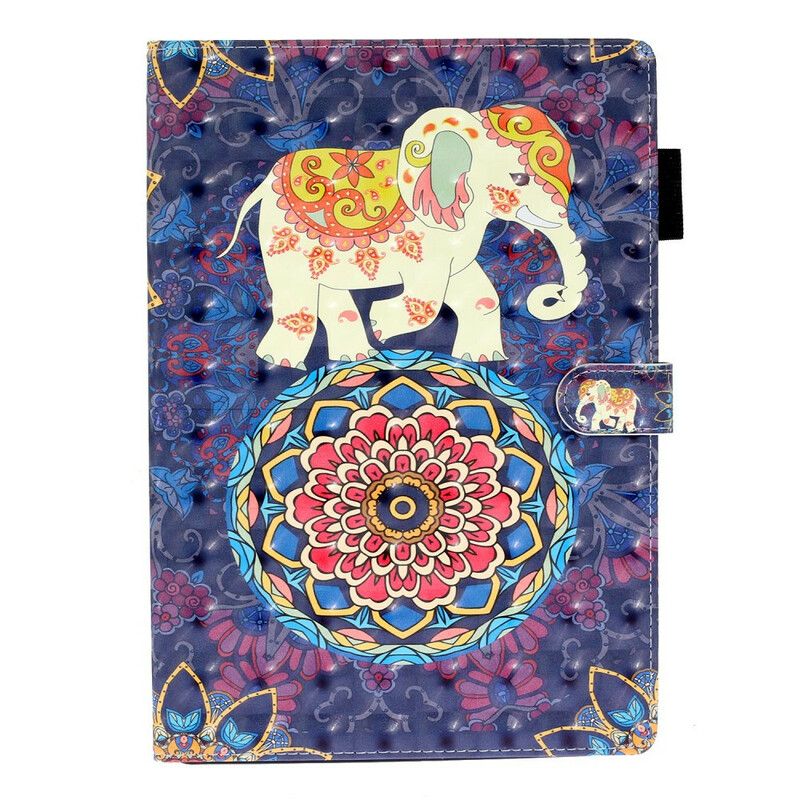 Flip Cover iPad 10.2" (2020) (2019) / Air 10.5" / Pro 10.5" Indiske Elefanter