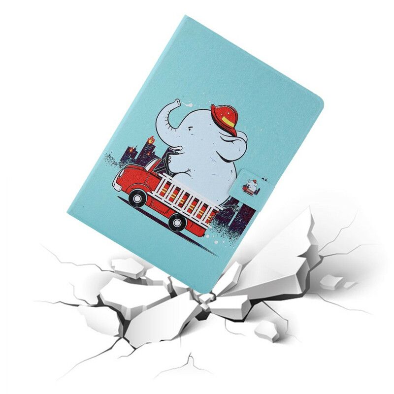 Læder Cover iPad 10.2" (2020) (2019) / Air 10.5" / Pro 10.5" Elefant