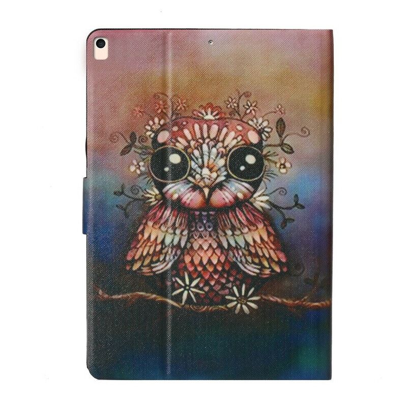 Læder Cover iPad 10.2" (2020) (2019) / Air 10.5" / Pro 10.5" Kunstnerisk Ugle
