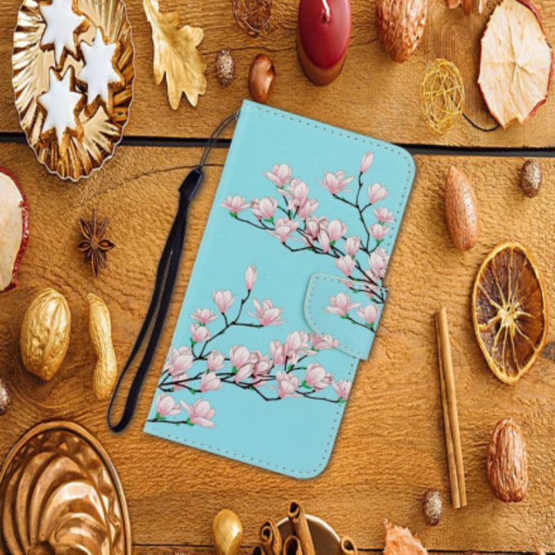 Flip Cover Samsung Galaxy A22 5G Med Snor Stroptræ