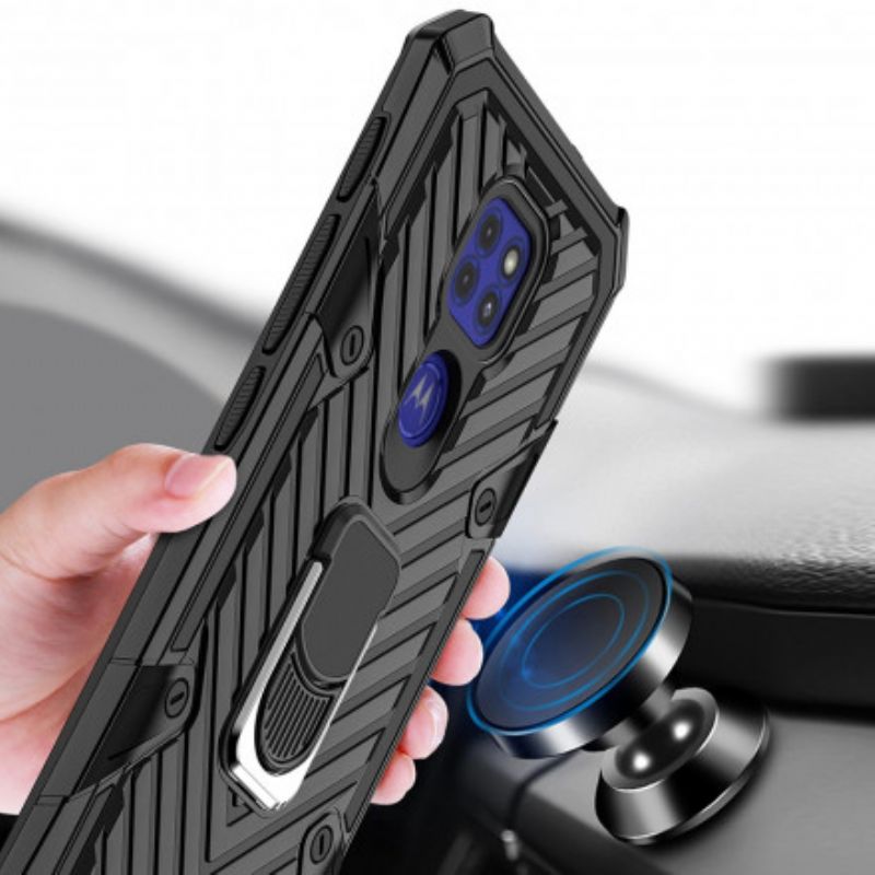 Cover Moto G9 Play Aftagelig Ringstøtte