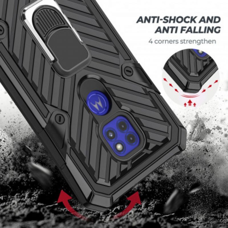 Cover Moto G9 Play Aftagelig Ringstøtte