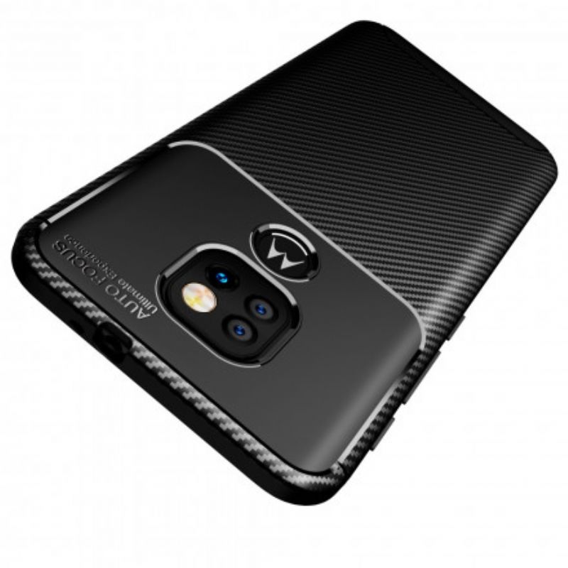 Cover Moto G9 Play Kulfiberteksturslange