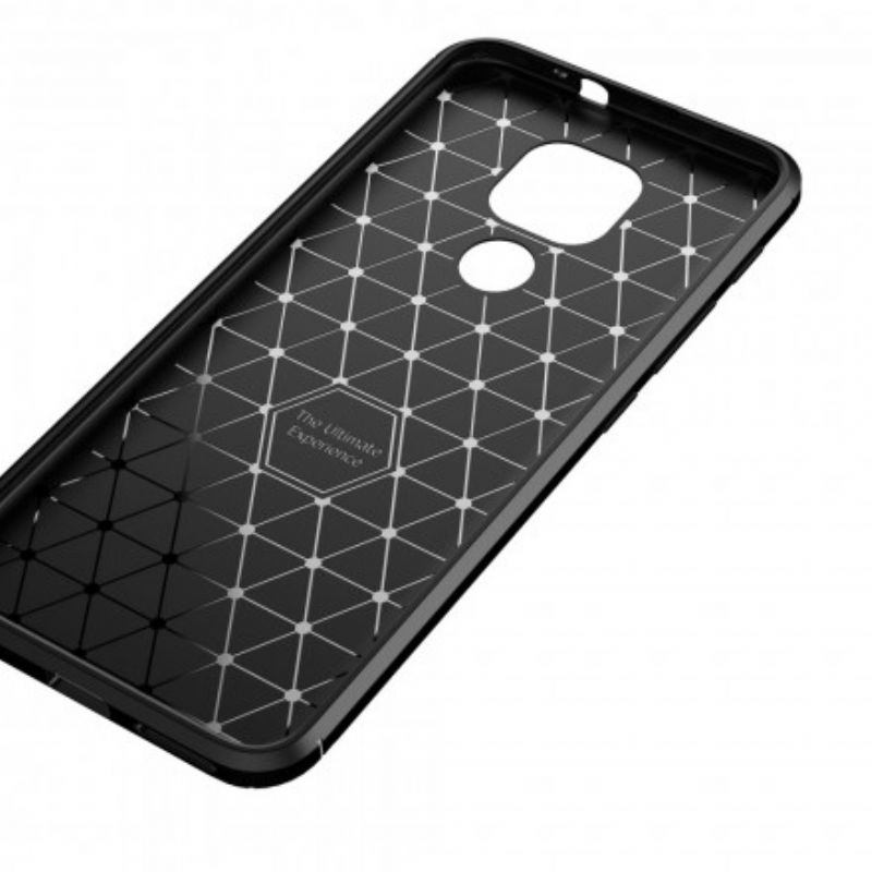 Cover Moto G9 Play Kulfiberteksturslange