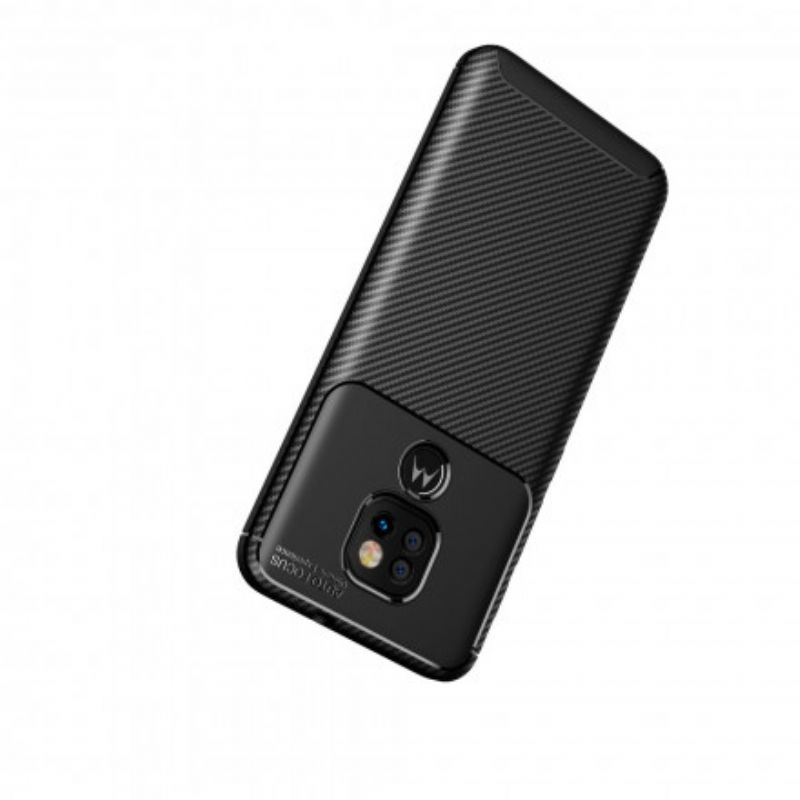 Cover Moto G9 Play Kulfiberteksturslange