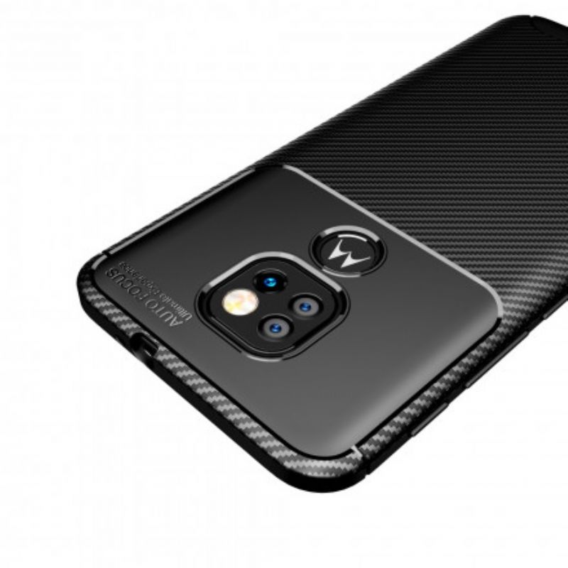 Cover Moto G9 Play Kulfiberteksturslange